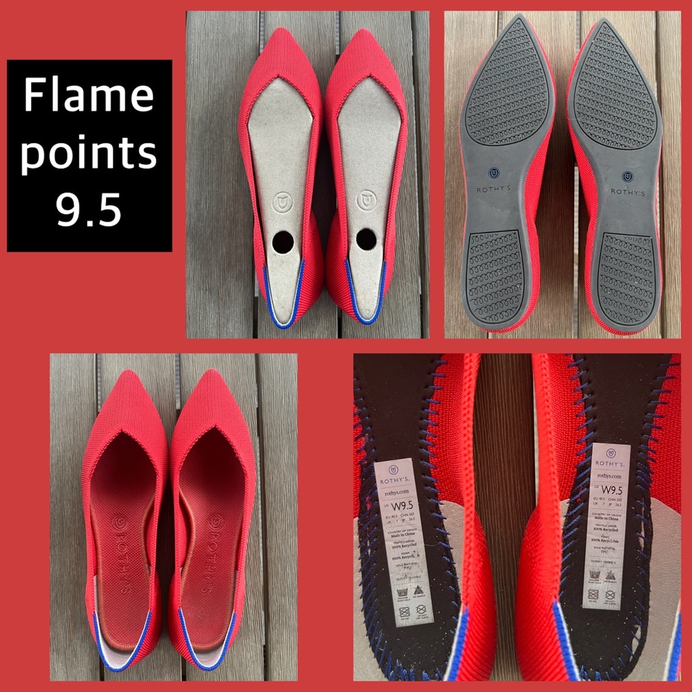 Rothy’s GUC Flame Points Size 9.5